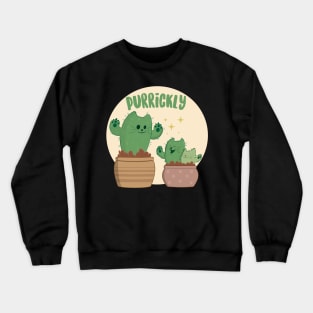 Purrickly Succulent Kitties Crewneck Sweatshirt